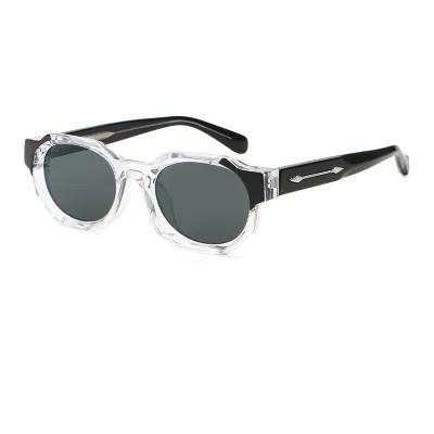 NEW IMITATION ACETATE PROPIONIC ACID PIN HIGH-END SUNGLASS GB-9860TRANSPARENT